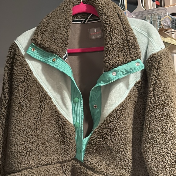 Free People Free to Rise Fleece Quarter Zip Pull Over - Picture 4 of 13